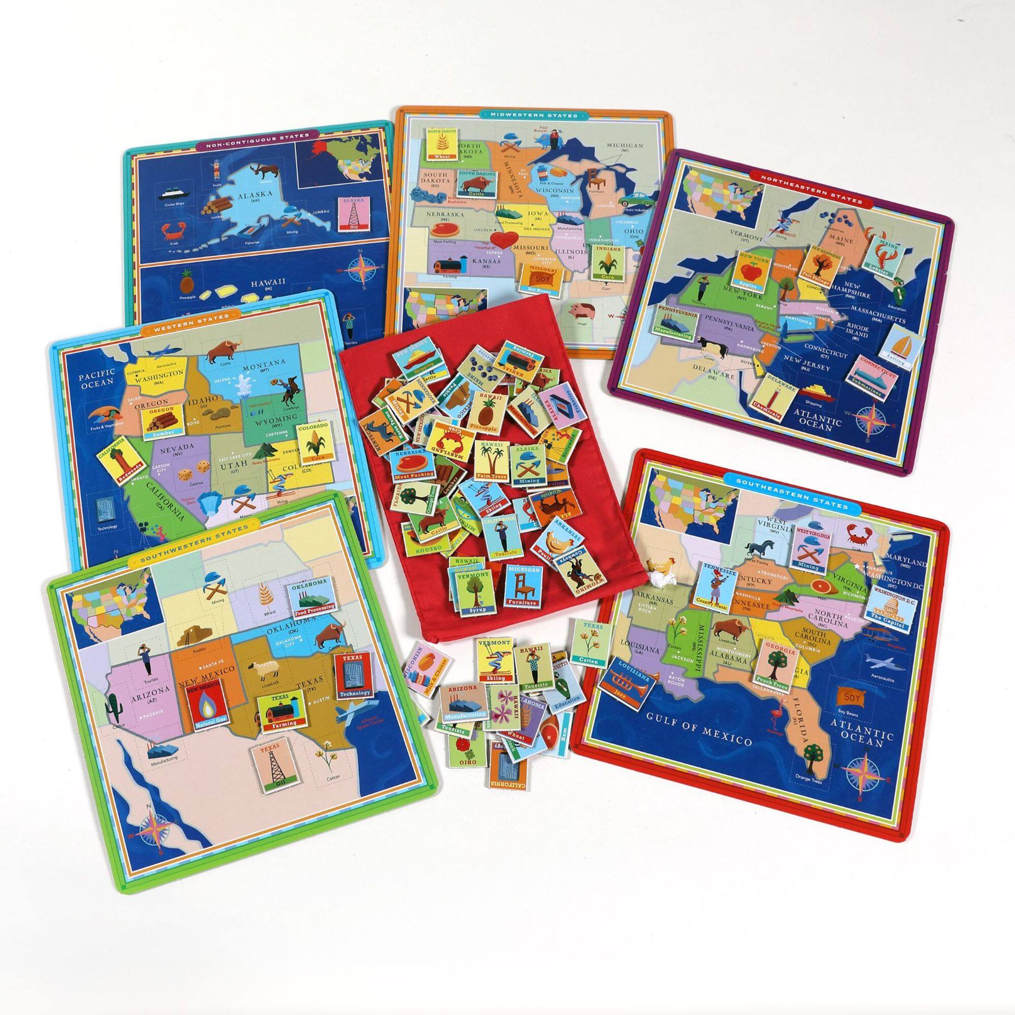 eeBoo United States Geography Bingo Game